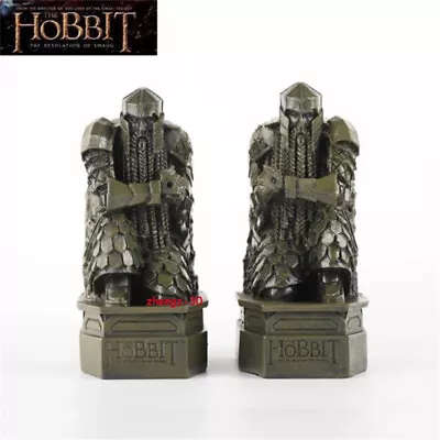 The Lord Of The Rings Hobbit The Lonely Mountain Erebor Dwarf Figure Bookends • $52.99