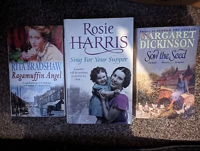 Margaret Dickinson Rosie Harris & Rita Bradshaw Paperback Bundle • £1.50