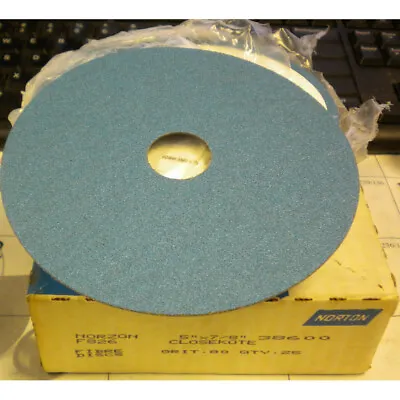 Norton 5 X7/8  80 Grit Norzon Sanding Discs 25pc Box 66261138600 • $20