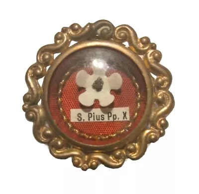 S.Pius Pp. X Pope Pius Relic Original With Seal Intact From Vatican Reliquary • $525