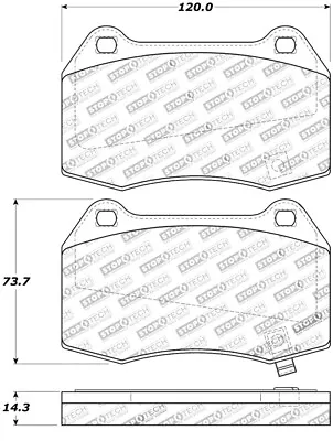 StopTech Street Touring 02-07 350z/G35 W/ Brembo Front Brake Pads • $83.74