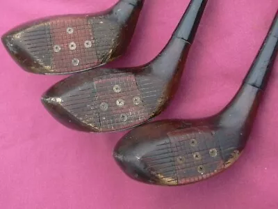 Vtg Golf Clubs Persimmon MacGregor Byron Nelson Reg. 253 Set Drivers 124 Woods • $49.99