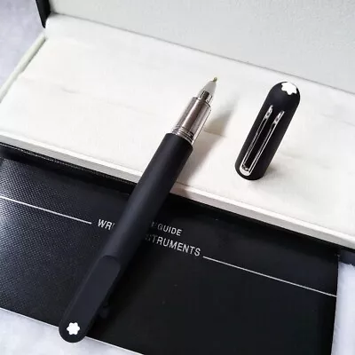 Luxury M Magnet Series Matte Black Color+Silver Clip 0.7mm Ink Rollerball Pen • $24.42