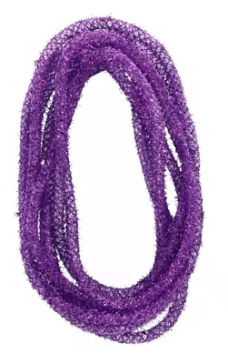 Decorative Halloween Colored Mesh Tube 15 Feet ~ Purple • $6.99