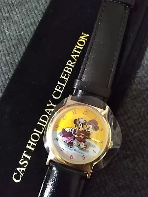 Walt Disney's 1998 Cast Holiday Mickey & Minnie Celebration Watch (Never Worn) • $40