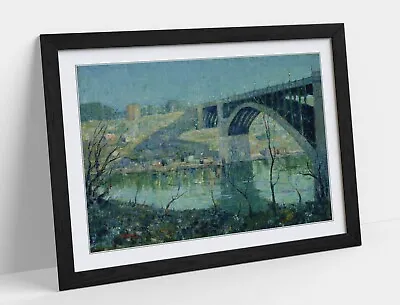 Ernest Lawson Spring Night Harlem River -framed Wall Art Poster Print 4 Sizes • £37.99