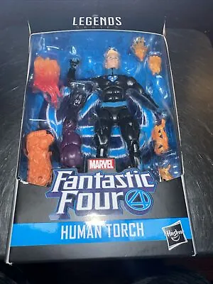 Hasbro Marvel Legends Fantastic Four Human Torch Build A Figure Super Skrull NEW • $42.95