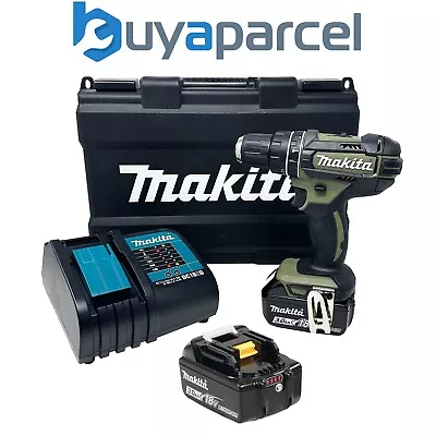 Makita DHP482SFO2 18v LXT 2 Speed Cordless Combi Drill Olive + 2x3ah Battery +  • £169.99