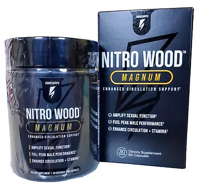 Nitro Wood MAGNUM InnoSupps Enhance Male Blood Flow Sexual Stamina Performance • $64.75