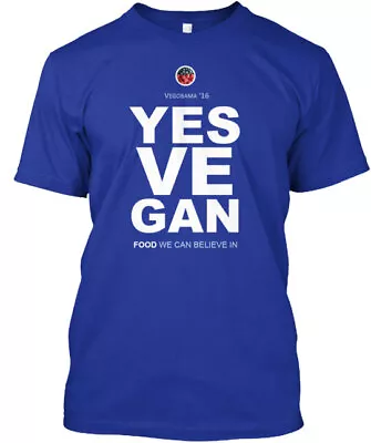Yes We Can Yes Vegan T-Shirt Made In The USA Size S To 5XL • $20.59