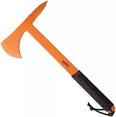 Marbles X-1 Tactical Tomahawk Axe Orange Stainless 15  Spear Pt Spike End 424 • $29.58