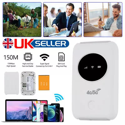 Unlocked WiFi Mobile Broadband Wireless Router Portable MiFi Hotspot 4G LTE • £21.65