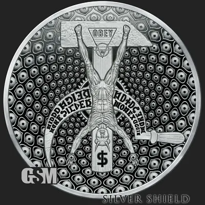 $484.30 • Buy 2022 - 5oz COSMIC MAO PROOF SILVER SHIELD MICROMINTAGE ROUND .999 FINE