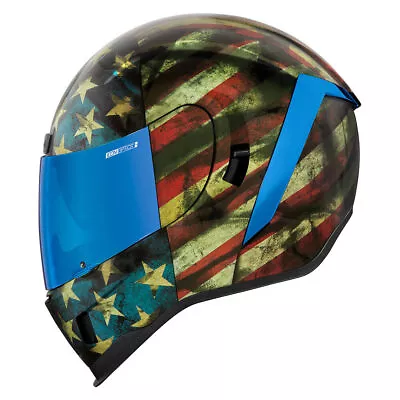 Icon Airform Old Glory Glow In The Dark Motorcycle Full Face Helmet - All Sizes • $225