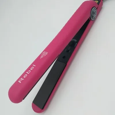 Rebel Classic Styler Hair Straightener Ceramic Flat Iron Hot Pink Dual Voltage • $120