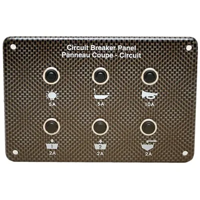 $25.38 • Buy Marine Boat Circuit Breaker Panel | Black