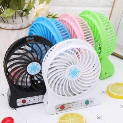 $9.68 • Buy Portable Mini Desk Fan Battery USB Powered Home Office Bedroom Desktop AU STOCK