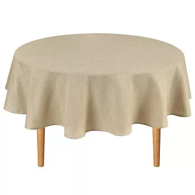 Hiasan Round Linen Tablecloth 60 Inch - Table Cloth Round Tablecloth Wrinkle ... • $28.55