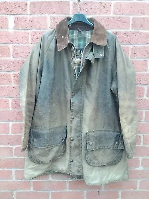 Barbour Gamefair Vintage 2 Crest 80s Jacket Coat Mens Size 42 • $1.23