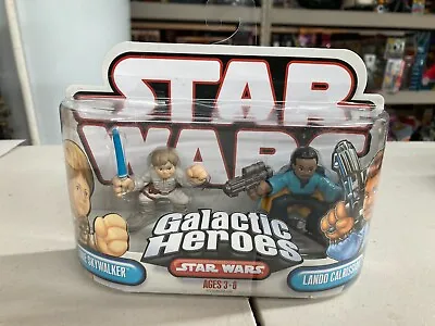 Star Wars Galactic Heroes Luke Skywalker Lando Calrissian Hasbro 2006 MOC • $8.39