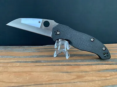 Spyderco McCann Canis C248CFP Wharncliffe S30V Peel Ply CF & G10 Handle LNIB • $200