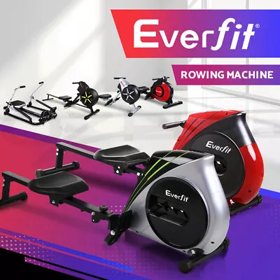 Everfit Rowing Machine Rower Resistance Exercise Fitness Gym Hydraulic Magnetic • $145.95