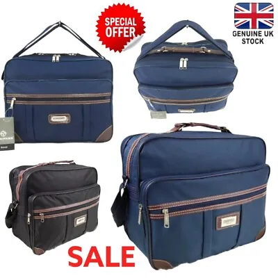 Unisex Holdall Laptop Ipad Cabin Bag Flight Overnight Case Travel Business Work • £14.95