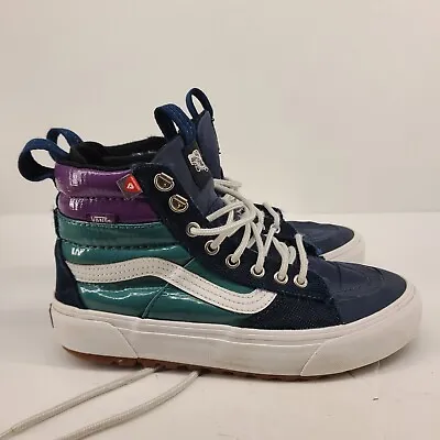 B40 Vans Sk8-Hi Mte 2.0 Dx All Weather Boots Dress Blues Jasper MenSize 7 500714 • $34