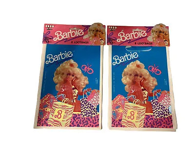 Barbie 1990s  • Vintage C.A. Reed Party Loot Bags • 8ct Bags Per Pack (7”x 9”) • $16.31