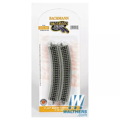 NEW Bachmann EZ-Track 11.25  Radius Curved Track (6) N Scale FREE US SHIP • $16.99