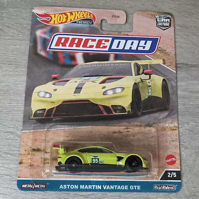 Hot Wheels 2023 Car Culture Race Day - Aston Martin Vantage GTE - New Exc. Card • $6.95