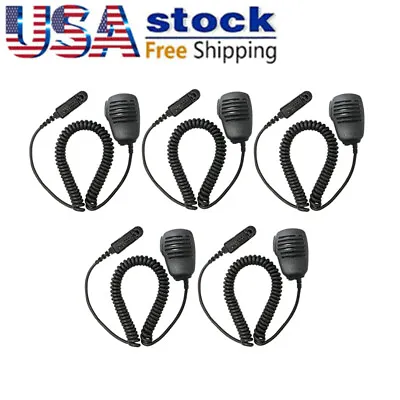 5x Remote Speaker Mic For PMMN4021A For Radio  GP340 GP338 HT750 HT1250 GP328 • $59.90