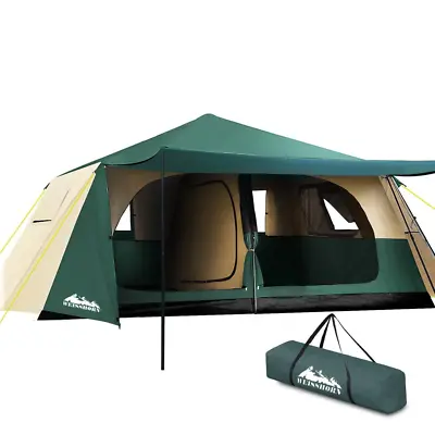 Instant Up Camping Tent 8 Person Pop Up Tents Family Hiking Dome Camp • $276.58