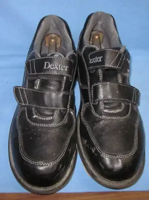 A Used Pair Of Dexter Bowling Shoes ~ Size 10-D ~ Model VStrap B2513-1 Black • $12.75