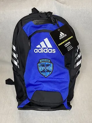 Adidas Stadium II Backpack Hydroshield 2 Ball Storage Black/Blue Bag CDM Storm X • $34.50