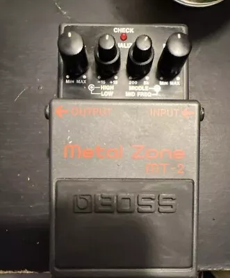 Boss Metal Zone Mt-2 Distortion Effects Pedal • $30