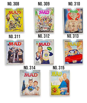 2000 Rare  Sealed Comic (9s) Tom Koch Collectible Mad Magazine No. 308-315 • £92.49