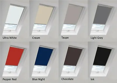 NewEdgeBlinds Velux Skylight / Roof Window Thermal Blackout Roller Blinds G Code • £42.84