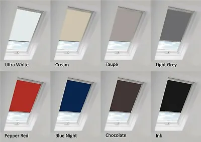 NewEdgeBlinds Velux Skylight / Roof Window Thermal Blackout Roller Blinds V Code • £36.58