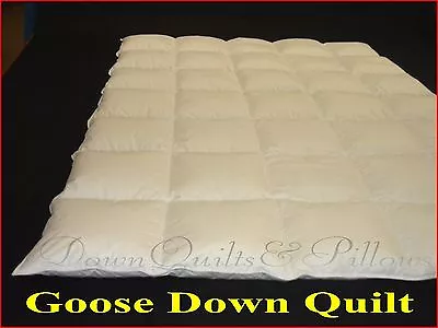 King Size Quilt - Cassette Boxed - 90% Goose Down - 2 Blankets - 100% Cotton • $334