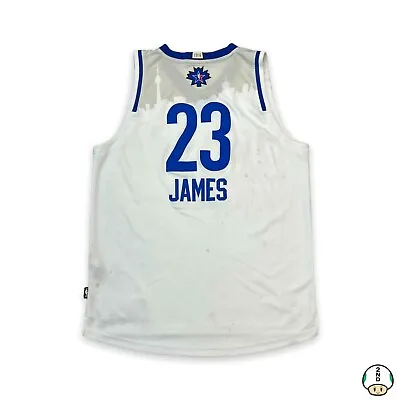 Vintage 2016 Adidas Lebron James Toronto All Star NBA Jersey - Mens XL White • $21.24