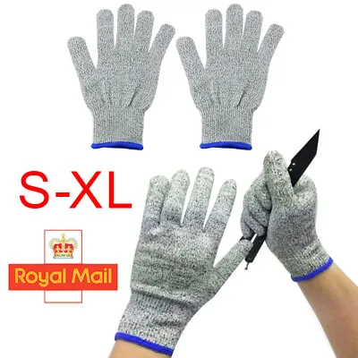 Safety Cut Proof Stab Resistant Butcher Gloves Metal Mesh Stainless Steel Wire H • £3.49