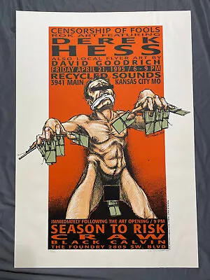 Derek Hess Season To Risk Craw 1995 Show Poster Print Signed & # The Foundry • $79.99