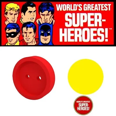 Mego Iron Man Red Chest Button + Decal For Worlds Greatest Superheroes 8” Figure • $8.99