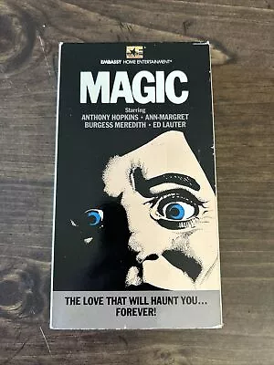 Magic (VHS 1984) Embassy Home Entertainment Anthony Hopkins Ann-Margret  • $14.99