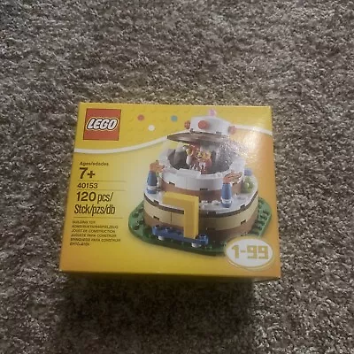 LEGO SEASONAL 40153 Birthday Table Decoration Cake NEW Sealed Retired 2015 • $24.99