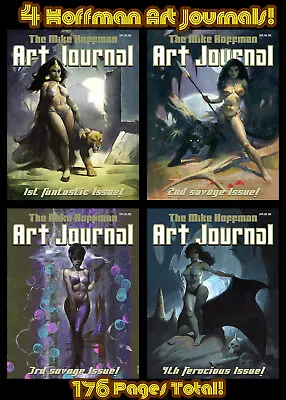 X4 MIKE HOFFMAN ART JOURNAL MAGS! 40% Discount Off Cover Prices! • $34.95