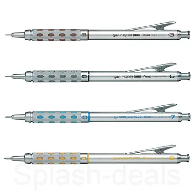 Pentel Graphgear 1000 Mechanical Pencil - 0.3 0.5 0.7 09 Automatic - Select Size • £14.99