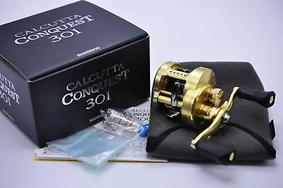 $329.99 • Buy 2018 Shimano Calcutta Conquest 301 Left Handle Baitcasting Reel Excellent W/Box