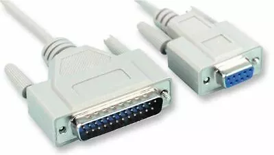 PRO SIGNAL - 9 Pin D Female To 25 Pin D Male DTE Serial Lead 1m • £10.45